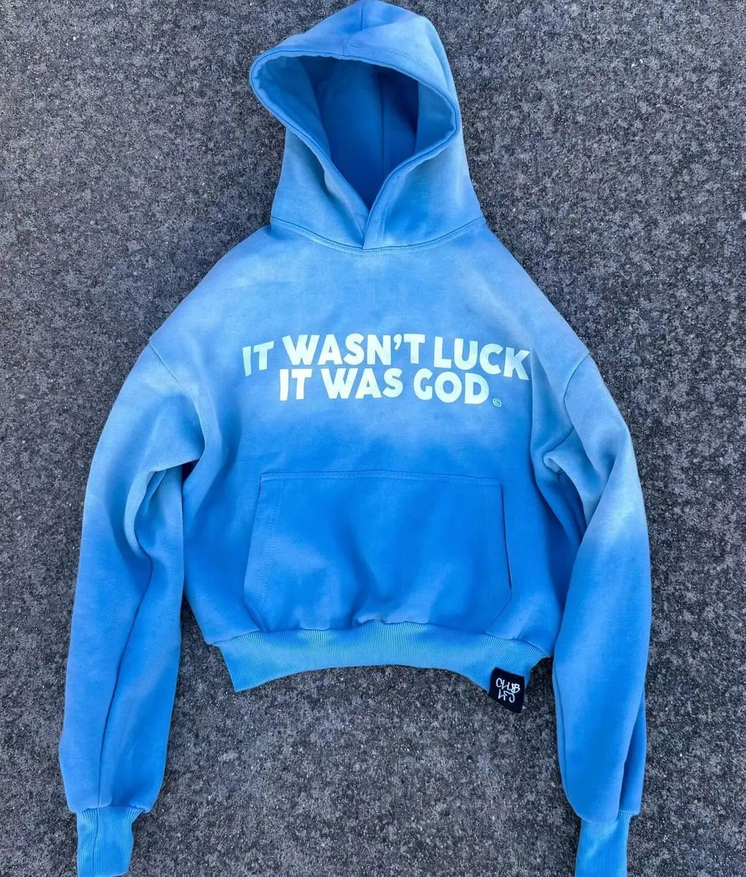 Vintage God Letter Oversized Hoodie for Urban Trendsetters