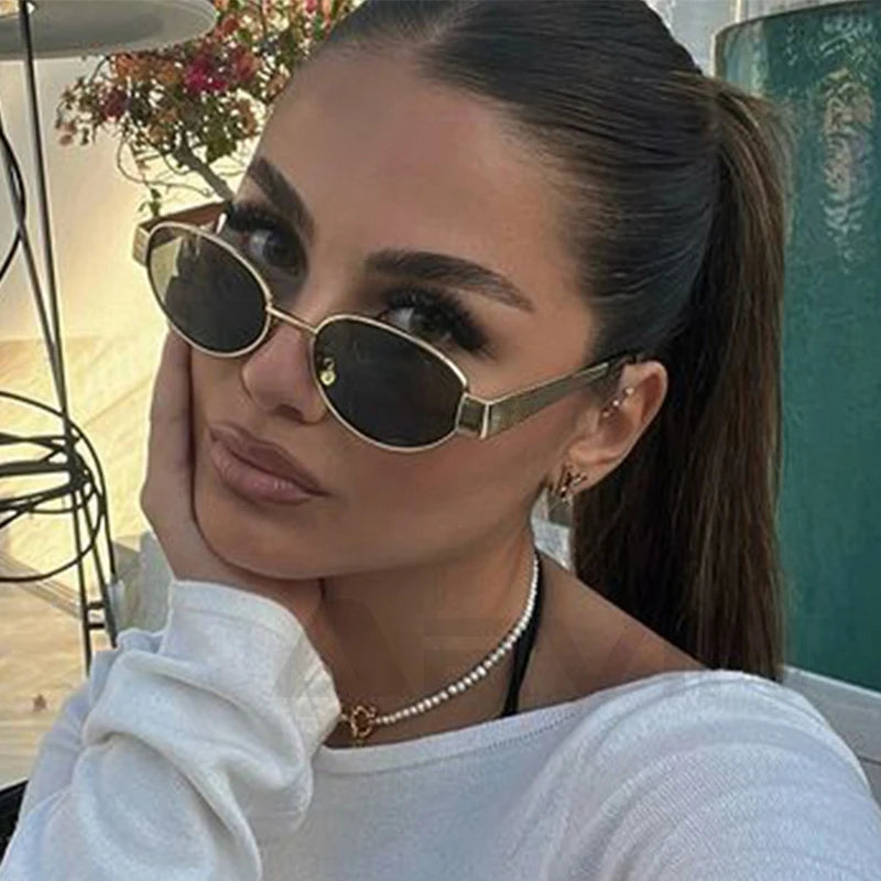 Fashion Oval Sunglasses for Women & Men.