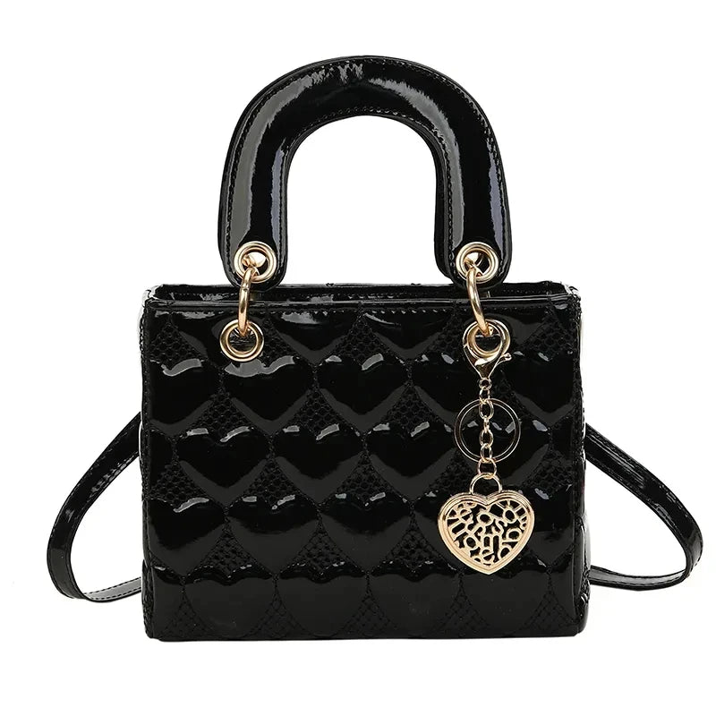 Luxury Quilted Square Handle Handbag for Women.