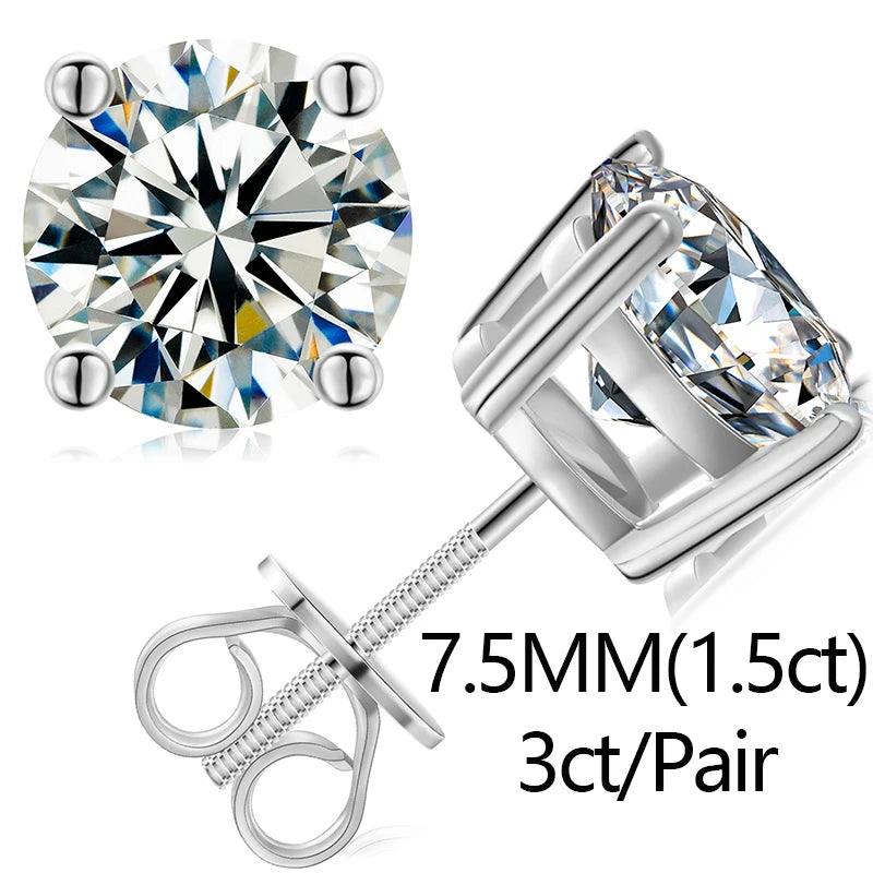 925 Sterling Silver Moissanite Butterfly Earrings For Women Iced Out Elegant Aretes Wedding Engagement Jewelry