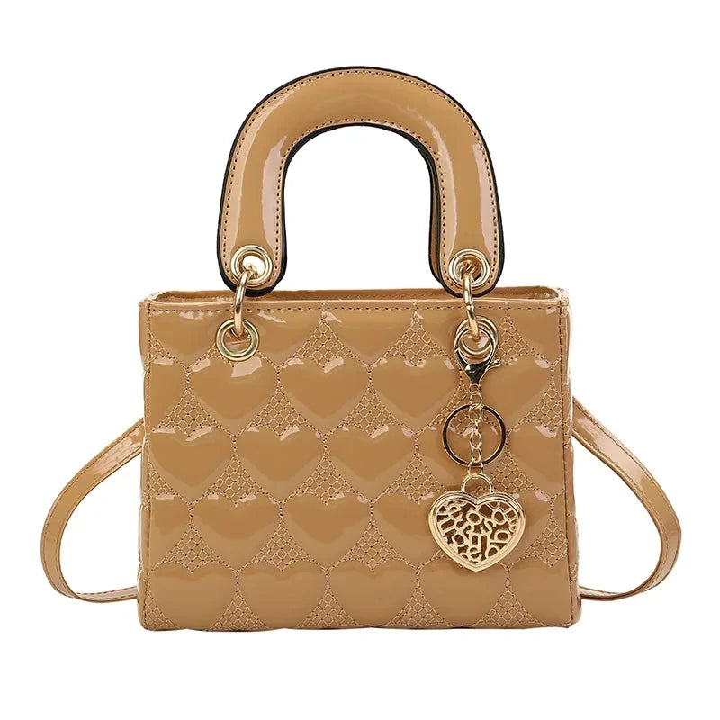 Luxury Quilted Square Handle Handbag for Women.