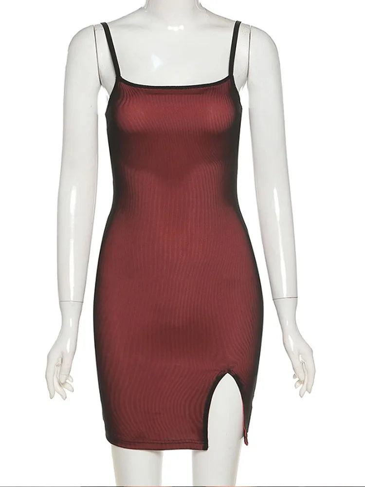 Trendy Mesh Double Layer Bodycon Dress - 2023 Clubwear