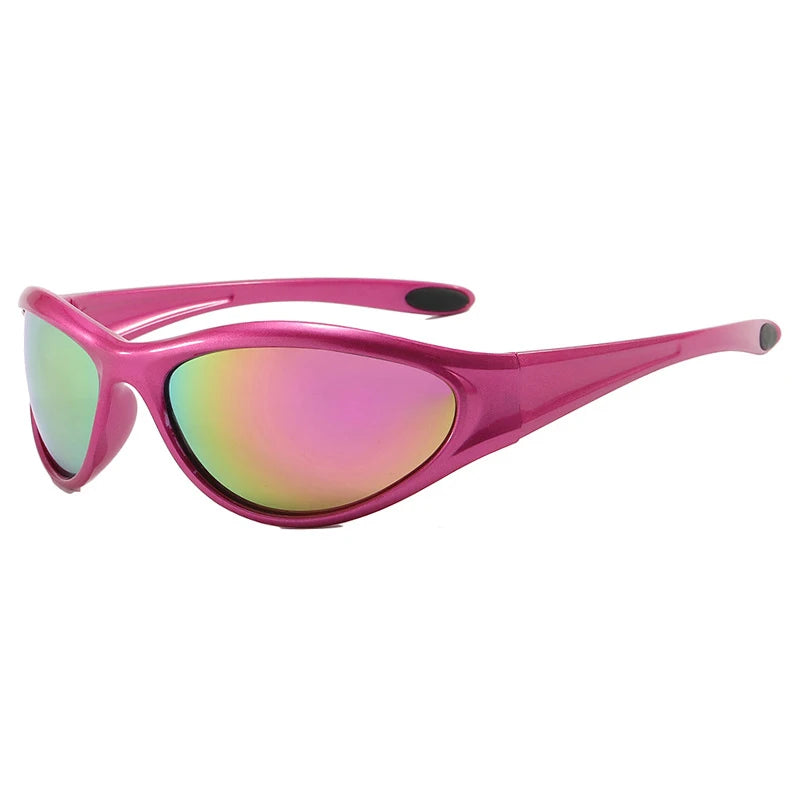 Retro Y2K Oval Sunglasses for Women.