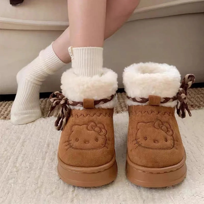 Hello Kitty Kawaii Winter Snow Boots.