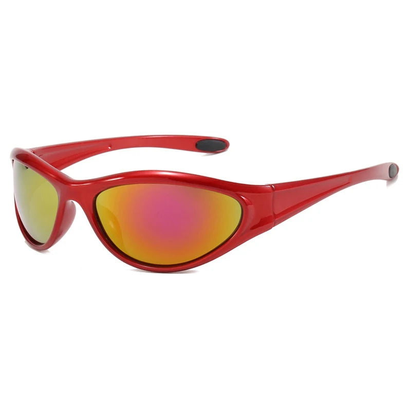 Retro Y2K Oval Sunglasses for Women.