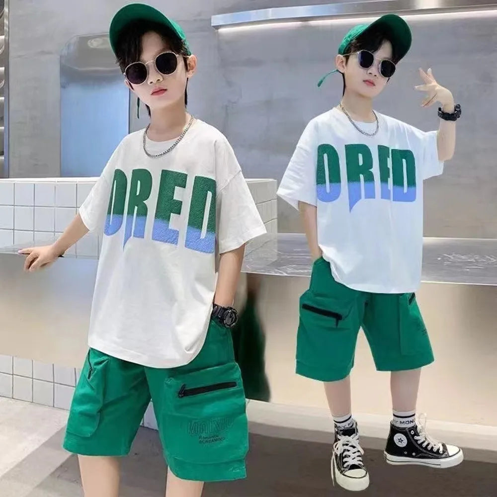 Boys Trendy Two-Piece Summer Set 2024