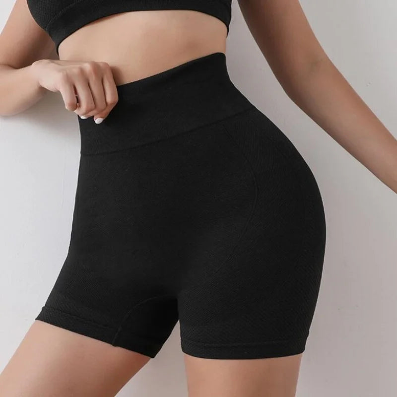 High Waisted Butt Lifting Yoga Shorts - Sculpting & Chic.