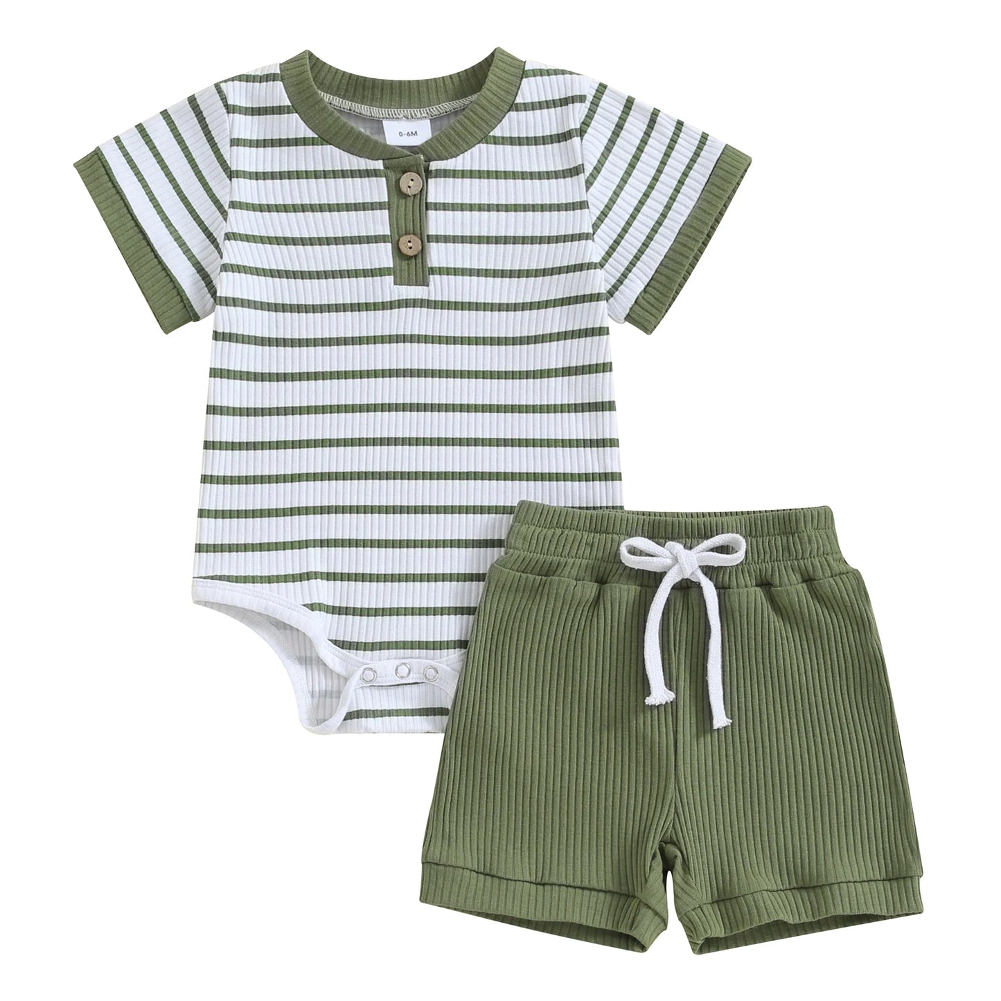 Kids Summer Striped Romper Set - Comfortable & Stylish