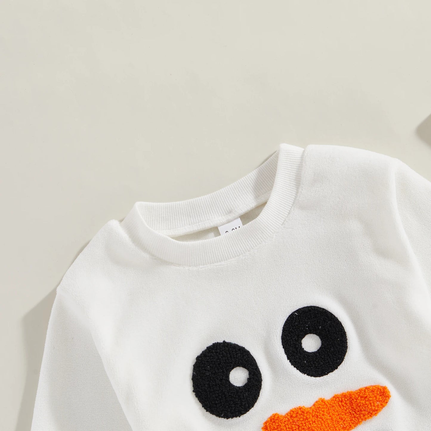 Christmas Snowman Embroidered Baby Bodysuit