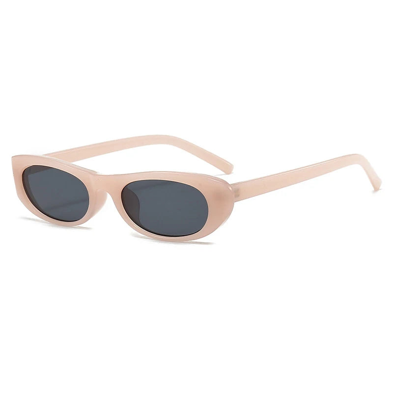 Women's Retro Oval Sunglasses - UV400 Protection.